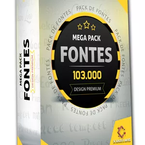 Imagem de capa para o Curso online MEGA PACK DE FONTES
