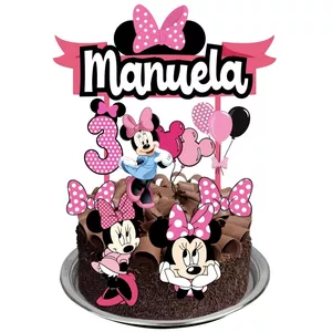 Imagem de capa para o Curso online Topo Topper de bolo Minnie rosa 