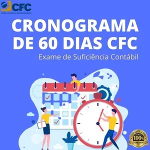Imagem de capa para o Ebook Cronograma de Estudos de 60 dias para Exame de Suficiência Contábil - CFC e CRC