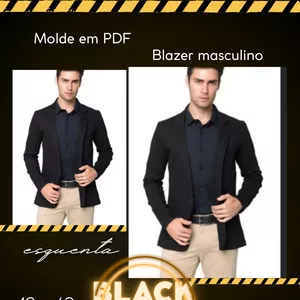 Imagem de capa para o Ebook Molde blazer masculino 