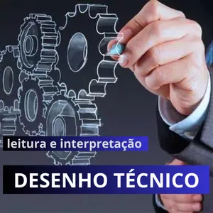 Imagem de capa para o Ebook manual de leitura e interpretação de desenho técnico