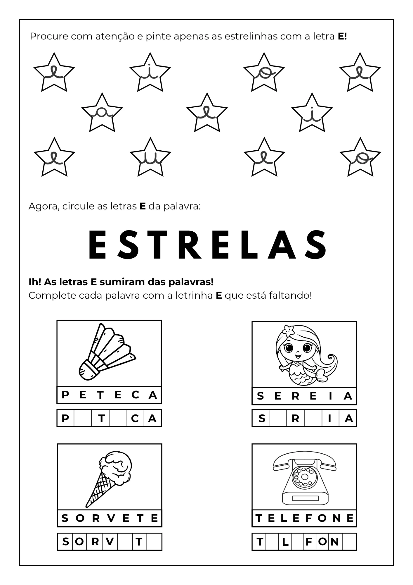 Aprenda a escrever do zero:  vogais, encontros vocálicos e todas as sílabas simples do alfabeto! — imagem 6