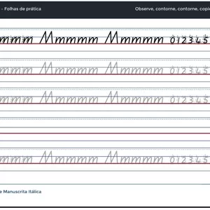 Imagem de capa para o Ebook Apostila básica de Manuscrita Itálica