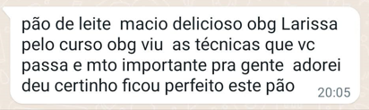 Depoimento de aluna