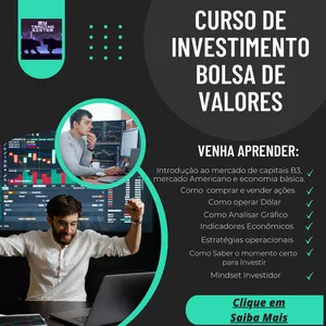 Imagem de capa para o Curso online Curso de Investimento em Bolsa de Valores