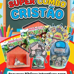 Imagem de capa para o Ebook Super Combo Cristão: Atividades Bíblicas
