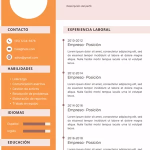 Imagen de portada para Ebook PLANTILLA CV EN PDF