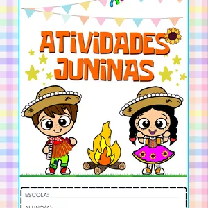 Imagem de capa para o Ebook  Atividades Festa Junina