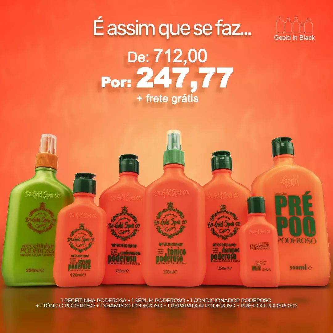 Grupos de Promoção Érica Dib Quero Cabelo Saudável Embaixadora Gold Spell