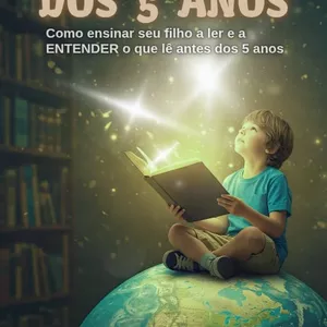 Imagem de capa para o Ebook Como ensinar seu filho a ler antes dos  5 anos