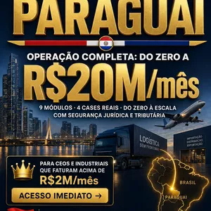 Imagem de Kit Master Paraguai: Operação Completa — Do Zero à Escala com Segurança Jurídica e Tributária criado por Marcelo Neves na hotmart