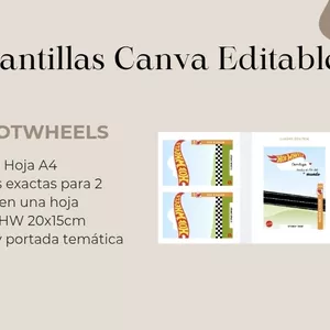 Imagen de portada para Ebook Plantillas Canva editable Hot Wheels