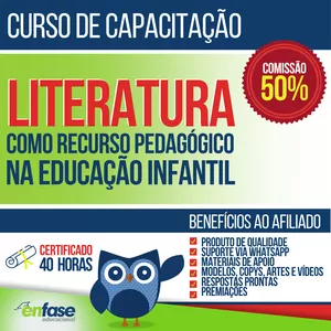 Imagem de (Cód 13) Literatura como Recurso Pedagógico na Educação Infantil criado por Reggi Resultados Educacionais na hotmart