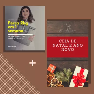 Imagem de capa para o Curso online Ceia Natal e Ano Novo + Perca 2kg em 1 Semana