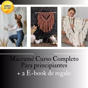 Imagen de portada para Ebook Macramé Curso Completo Para Principiantes + 2 E-book de regalo 