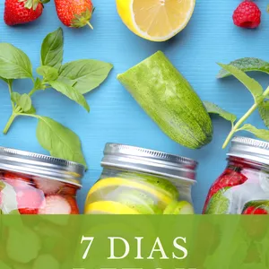 Imagem de capa para o Ebook 7 Dias Detox - Cardápio Para Secar