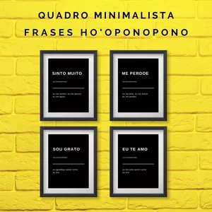 Imagem do curso 4 Conjuntos De Quadros Frases Ho'oponopono Para Impressão