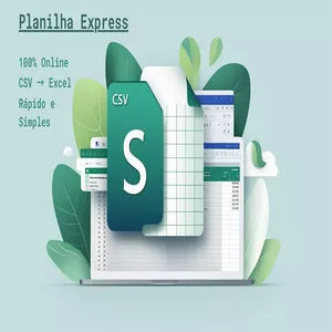 Imagem de capa para o Ebook Planilha Express - conversor CSV para Excel