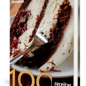 Imagem de capa para o Ebook 100 receitas de bolos 