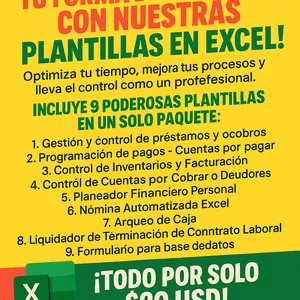 Imagen de portada para Ebook OFERTA PAQUETE 9 PLANTILLAS