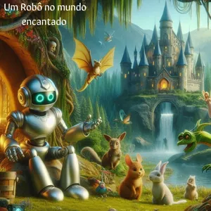 Imagem de capa para o Ebook Um Robô no mundo encantado!