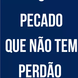 Imagem de capa para o Curso online O PECADO QUE NÃO PERDÃO
