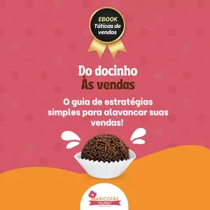 Imagem de capa para o Curso online E-book Táticas de vendas para confeitaria 