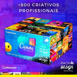 Canva Pack 2024 +3Mil artes c/ 800 categorias por Midia Shop Art EURELI Ltda