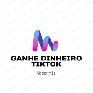 Imagem de capa para o Ebook ganhe 5k por mês com Tik Tok  