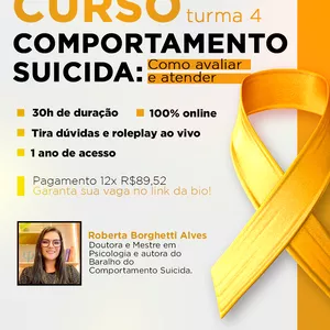 Imagem de capa para o Curso online Como avaliar e atender o paciente com comportamento suicida?