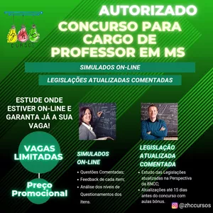 Imagem de capa para o Curso online Curso Preparatório para Concurso SED-MS - PROVA ABRIL 2022