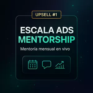 Imagen de portada para Curso online ESCALA ADS - MENTORSHIP