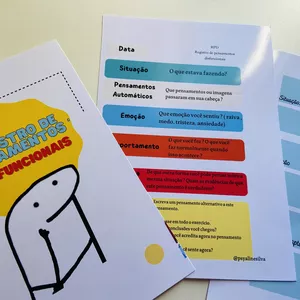 Imagem de capa para o Ebook Registro de Pensamentos Disfuncionais ( RPD)