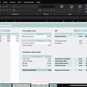 Imagen de portada para Ebook Hoja de Cálculo de Precios