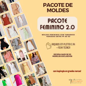 Imagem do curso Pacote de Moldes Feminino 2.0