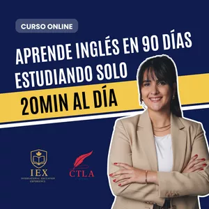 Imagen de portada para Curso online Aprende inglés en 90 días, estudiando 20 minutos al día