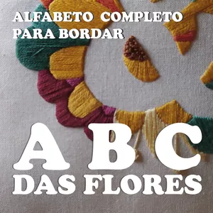 Imagem principal do produto ABC das Flores - Alfabeto completo para bordar