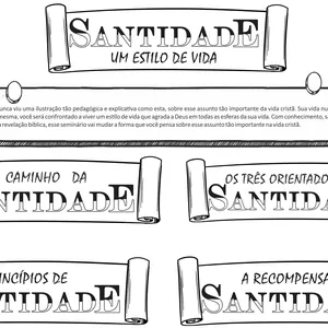 Imagem de capa para o Ebook Ilustração - Santidade um estilo de vida