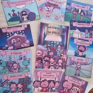 Imagem de capa para o Ebook KIT COM 11 HISTORINHAS BÍBLICAS INFANTIS