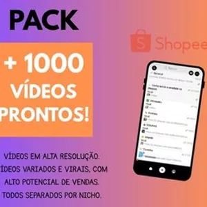 Imagem de capa para o Curso online PACK +1000 Vídeos Afiliado Shopee