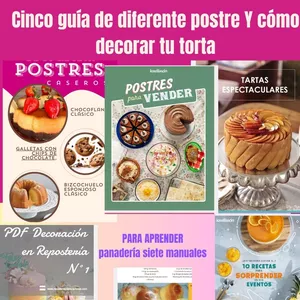 Imagen de portada para Ebook Colección Premium: Postres y Panadería – 5 Libros + 7 Manuales