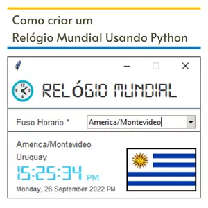 Imagem de capa para o Ebook Como criar um Relógio Mundial Usando Python