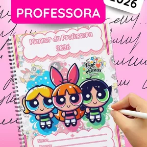 Imagem de capa para o Ebook Planner Pedagógico 2026 - Meninas Poderosas