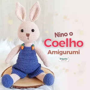 Imagem de capa para o Curso online Nino o Coelho Amigurumi