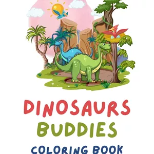 Cover image for Ebook Dinosaurs Buddies Coloring Book