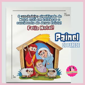 Imagem de capa para o Ebook  Painel de Parede com Tema Natalino / Natal RECANTO DO SABER INFANTIL 