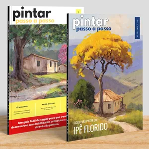 Imagem de capa para o Ebook Kit 4 ebooks: 2 Revistas Pintar Passo a Passo Nº 1 e Nº11 + 2 ebooks de bônus
