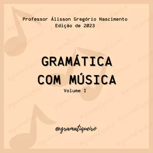 Imagem de capa para o Ebook Gramática com Música