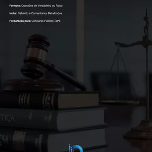 Imagem de capa para o Ebook Questões Inéditas Regimento Interno TJPE - Concurso TJPE