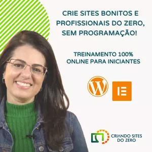Imagem de capa para o Curso online Criando Sites do Zero